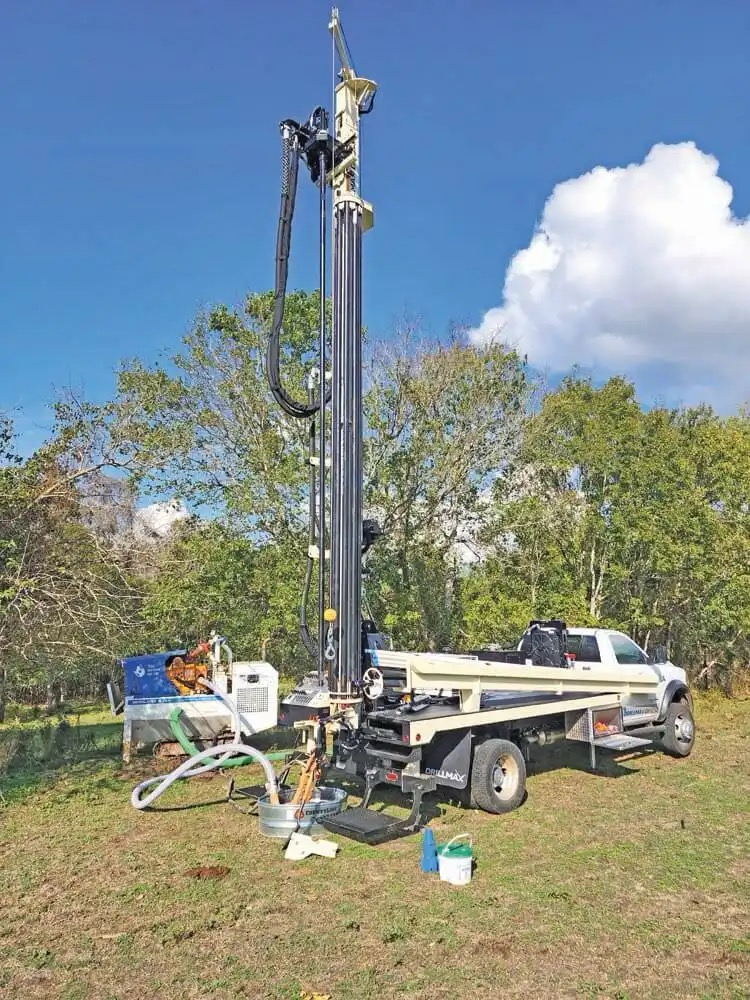 DRILLMAX® rig by Geoprobe® for cathodic protection installation